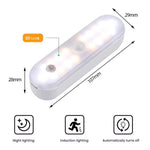 Đèn tủ LED cảm biến chuyển động từ tính có thể sạc lại, 20 LED, 3 nhiệt độ màu, A68-3A-11cm