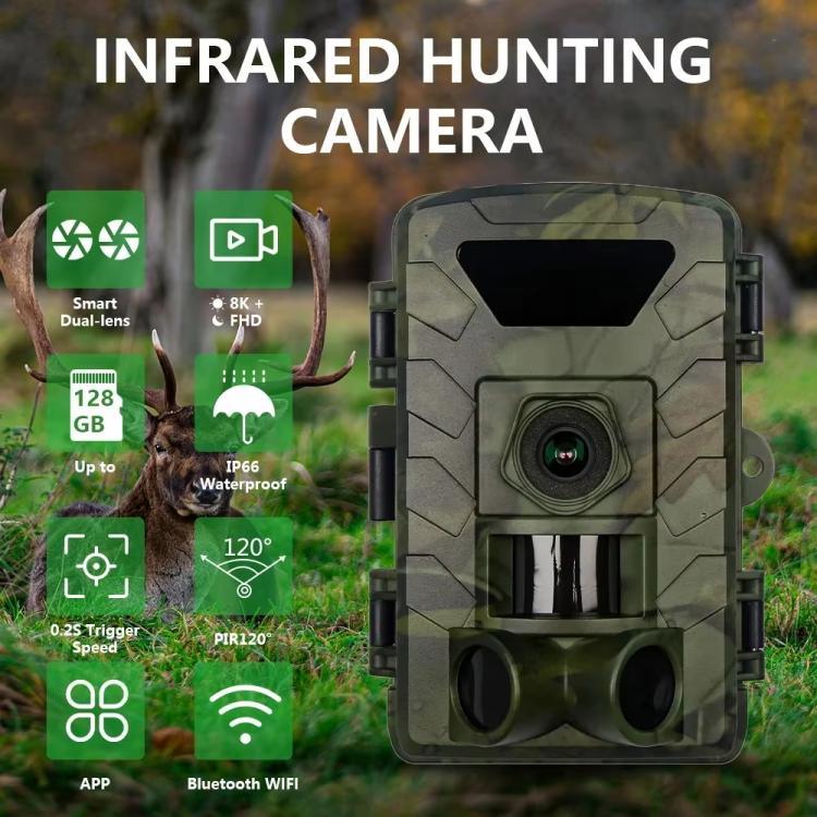Camera săn bắn Wifi 8K siêu nét 60MP, PR803W