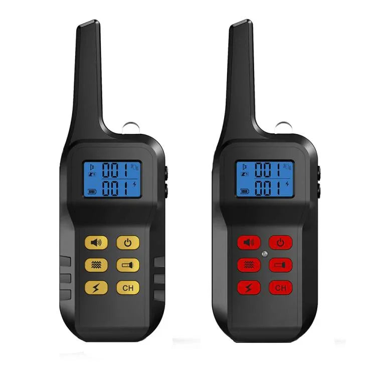 Thiết Bị Huấn Luyện Chó Điều Khiển Từ Xa T720 1000m Có Điện Giật Thông Minh, Điều Khiển Màu Vàng, Điều Khiển Màu Đỏ