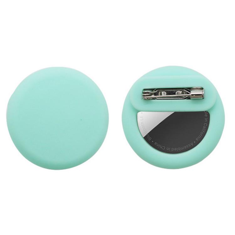 Ốp silicone tròn cho AirTag thế hệ 2 / AirTag thế hệ 1, kèm ghim an toàn giấu bên trong quần áo, giày dép