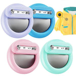 Ốp silicone tròn cho AirTag thế hệ 2 / AirTag thế hệ 1, kèm ghim an toàn giấu bên trong quần áo, giày dép