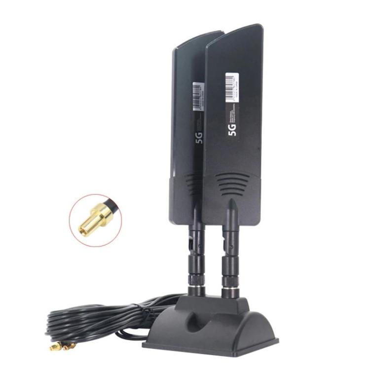 Ăng-ten ngoài 42dbi 5G cho router, tăng phạm vi phủ sóng WiFi ngoài trời, SMA đực màu đen, TS9 đen, SMA đực trắng, TS9 trắng