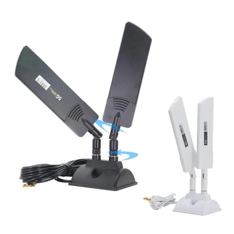 Ăng-ten ngoài 42dbi 5G cho router, tăng phạm vi phủ sóng WiFi ngoài trời, SMA đực màu đen, TS9 đen, SMA đực trắng, TS9 trắng