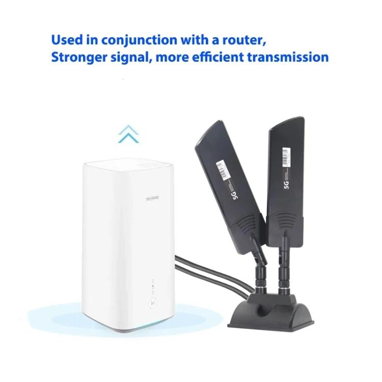 Ăng-ten ngoài 42dbi 5G cho router, tăng phạm vi phủ sóng WiFi ngoài trời, SMA đực màu đen, TS9 đen, SMA đực trắng, TS9 trắng