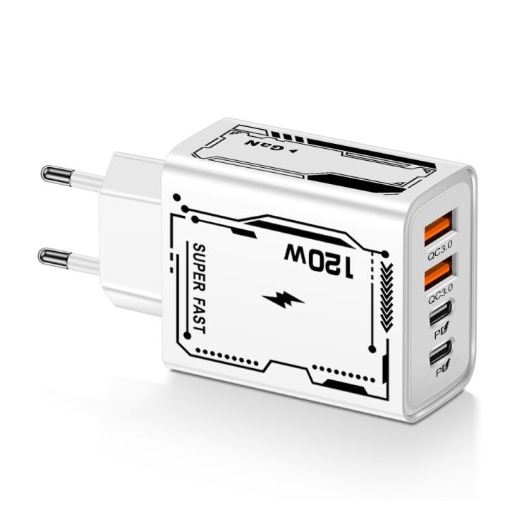 Sạc đa cổng điện thoại di động 2 USB + 2 PD Type-C 2A