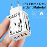 Sạc đa cổng điện thoại di động 2 USB + 2 PD Type-C 2A