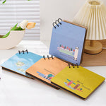 Album kỷ niệm vuông bằng gỗ tự làm cho trẻ em, album ảnh tăng trưởng, sách ảnh hoạt hình, bạn thân nhất, hạnh phúc, chỉ dành cho bạn, tình yêu mãi mãi