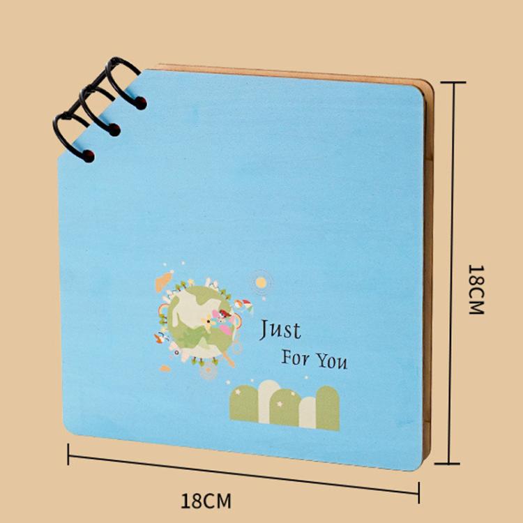 Album kỷ niệm vuông bằng gỗ tự làm cho trẻ em, album ảnh tăng trưởng, sách ảnh hoạt hình, bạn thân nhất, hạnh phúc, chỉ dành cho bạn, tình yêu mãi mãi