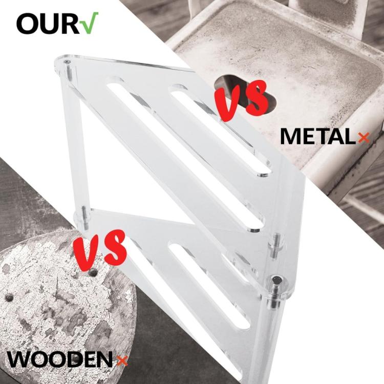Acrylic Triangle Shower Pot Hollow Bracket