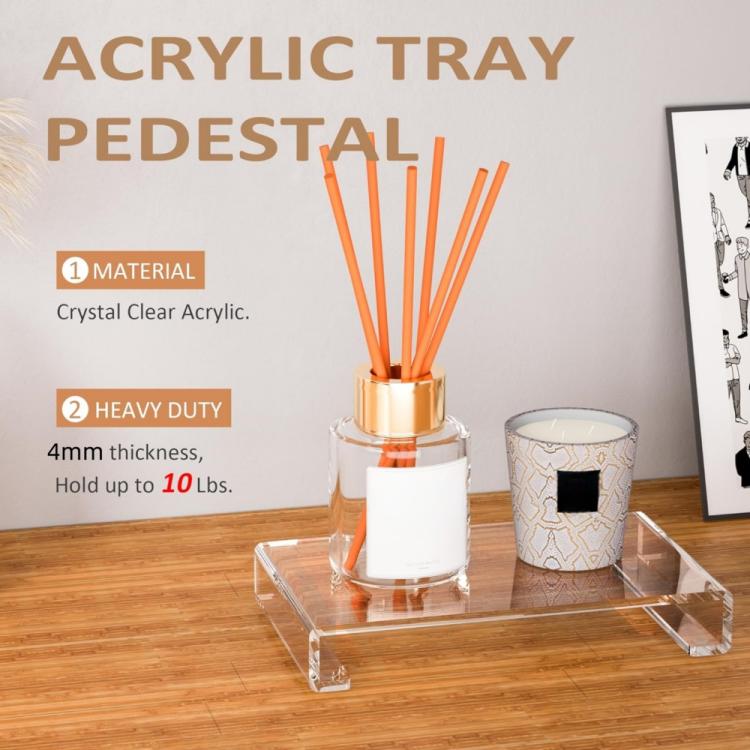 Kệ đựng bàn trang điểm bằng khay acrylic, 1 cái, 2 cái