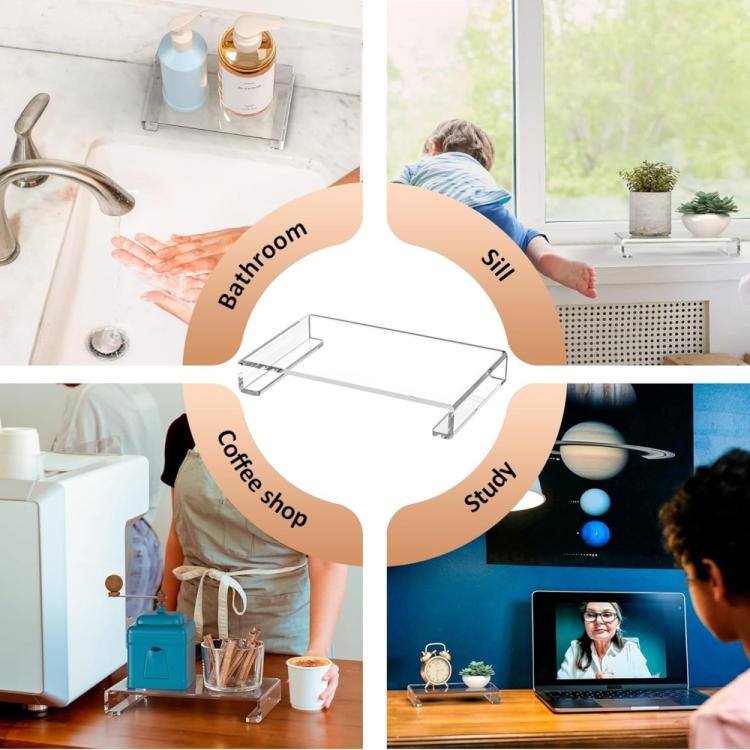 Kệ đựng bàn trang điểm bằng khay acrylic, 1 cái, 2 cái