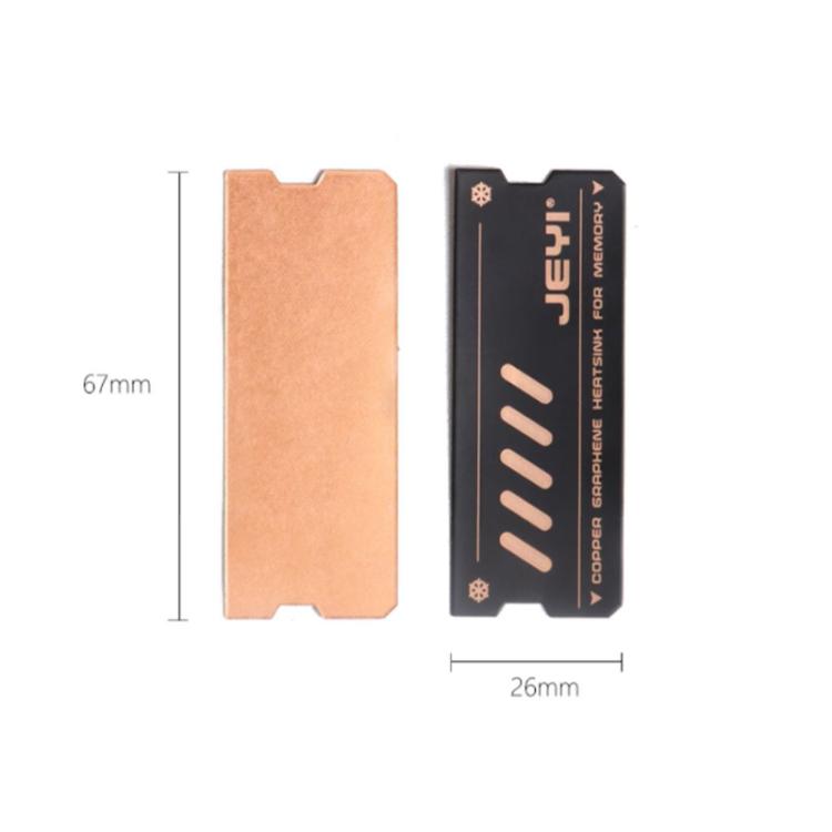 2 miếng / gói tản nhiệt bộ nhớ laptop bằng đồng nguyên chất graphene JEYI cho DDR5 DDR4 DDR3