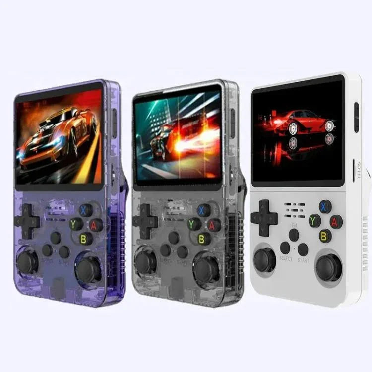 Máy chơi game cầm tay R36S Retro hệ điều hành Linux, màn hình 3.5 inch, phiên bản thẻ TF đơn, 64G, 128G
