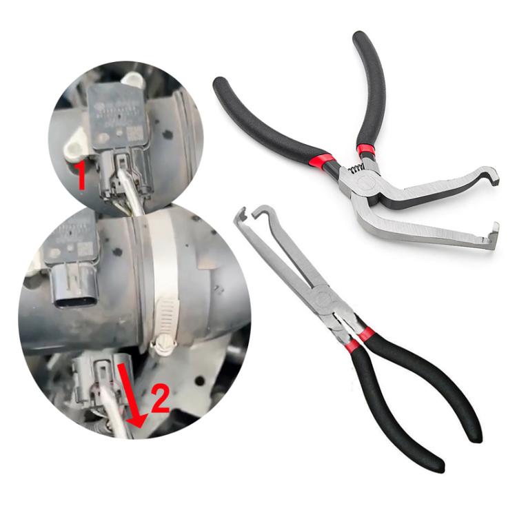 Car Wire Harness Plug Unplugging Plier Fuel Line And Electrical Disconnect Plier Hose Removal, Bent Nozzle, Straight Nozzle