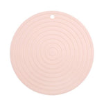 Thảm cách nhiệt tròn bằng silicone an toàn thực phẩm chống bỏng và chống trượt cho nhà bếp