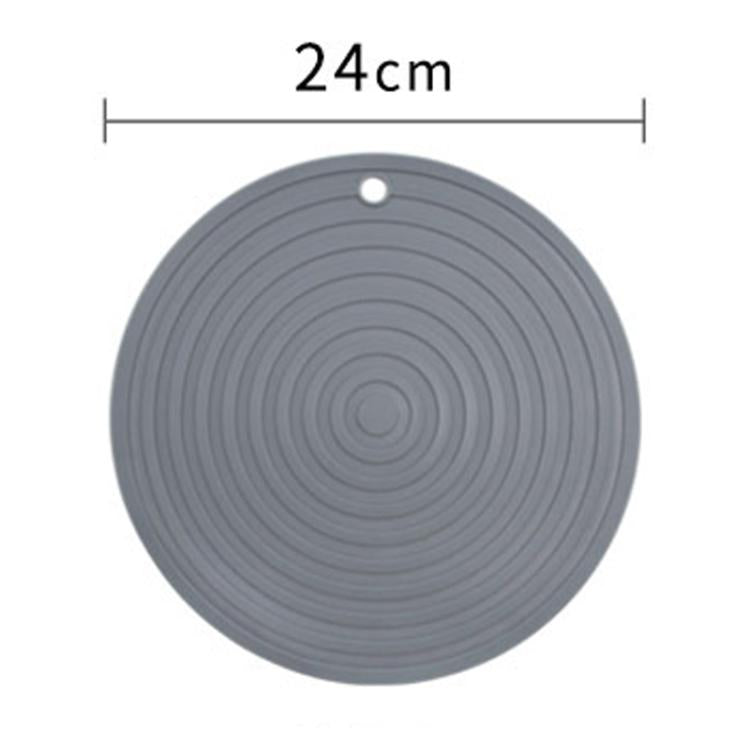 Thảm cách nhiệt tròn bằng silicone an toàn thực phẩm chống bỏng và chống trượt cho nhà bếp
