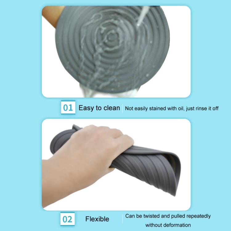 Thảm cách nhiệt tròn bằng silicone an toàn thực phẩm chống bỏng và chống trượt cho nhà bếp