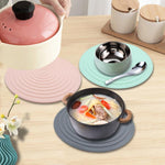 Thảm cách nhiệt tròn bằng silicone an toàn thực phẩm chống bỏng và chống trượt cho nhà bếp