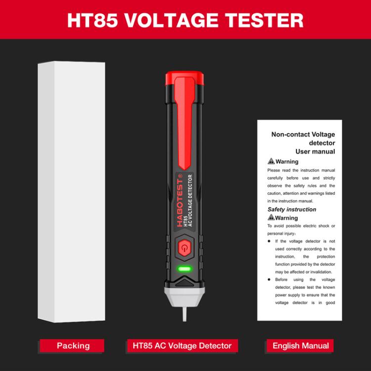 Máy kiểm tra điện không tiếp xúc HABOTEST HT85, máy phát hiện điện áp AC, HT85