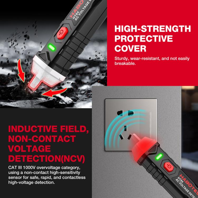Máy kiểm tra điện không tiếp xúc HABOTEST HT85, máy phát hiện điện áp AC, HT85