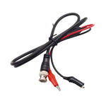 Cáp đầu dò oscilloscope BNC đực sang 2 kẹp cá sấu Q9 cáp kiểm tra tín hiệu, dài 0.5m, 1m, 1.5m