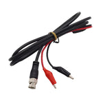 Cáp đầu dò oscilloscope BNC đực sang 2 kẹp cá sấu Q9 cáp kiểm tra tín hiệu, dài 0.5m, 1m, 1.5m