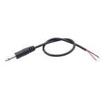 Cáp đơn Mono 2 chân AUX đầu đơn dây loa dây nguồn âm thanh, dài 25cm, đực 2.5mm, cái 2.5mm, đực 3.5mm, cái 3.5mm