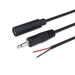 Cáp đơn Mono 2 chân AUX đầu đơn dây loa dây nguồn âm thanh, dài 25cm, đực 2.5mm, cái 2.5mm, đực 3.5mm, cái 3.5mm