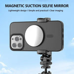 Gương selfie từ tính điện thoại HEPAIL 101D-A Magsaef hỗ trợ chụp ảnh HD mặt sau gương lồi