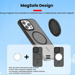 Gương selfie từ tính điện thoại HEPAIL 101D-A Magsaef hỗ trợ chụp ảnh HD mặt sau gương lồi