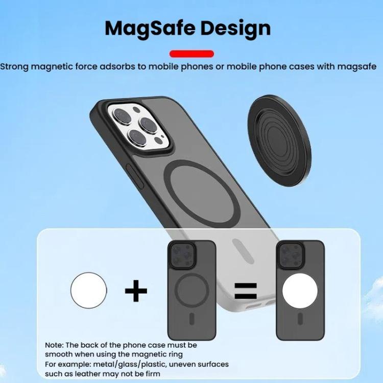 Gương selfie từ tính điện thoại HEPAIL 101D-A Magsaef hỗ trợ chụp ảnh HD mặt sau gương lồi