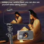 Gương selfie từ tính điện thoại HEPAIL 101D-A Magsaef hỗ trợ chụp ảnh HD mặt sau gương lồi