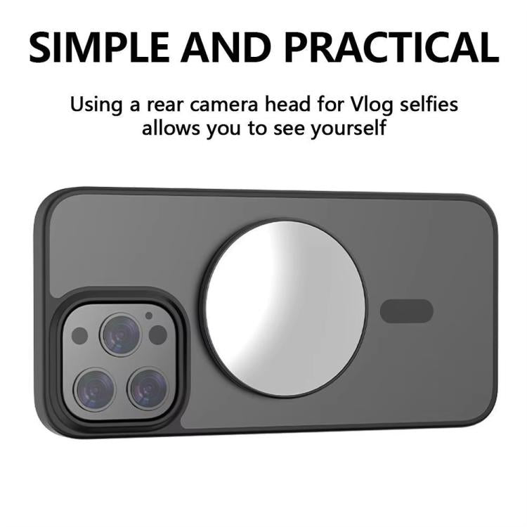 Gương selfie từ tính điện thoại HEPAIL 101D-A Magsaef hỗ trợ chụp ảnh HD mặt sau gương lồi