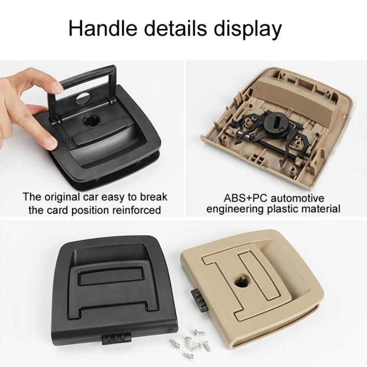 For BMW X5 E70 / X6 E71 E72 Car Boot Handle Inside Trunk Lid Bottom Plate Handle 51479120283, With Lock Hole Black, With Lock Hole Beige, Without Lock Hole Black, Without Lock Hole