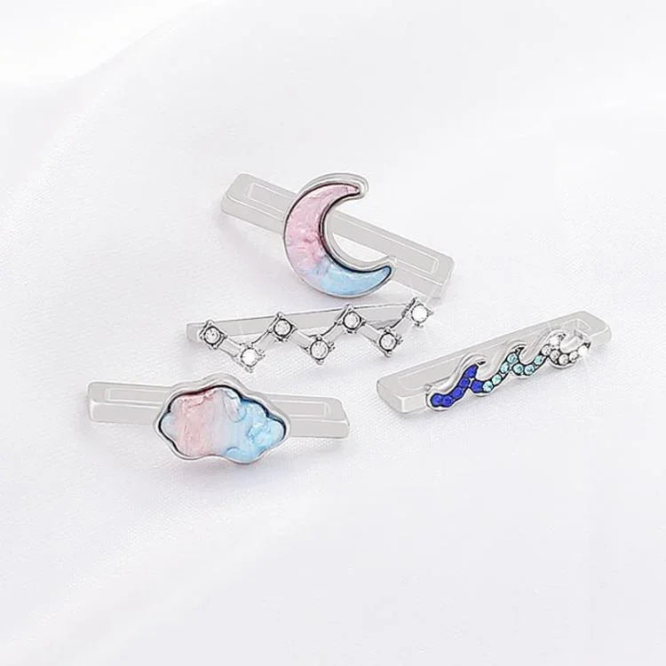 Bộ 4 chiếc dây đồng hồ thông minh rộng 22mm kèm vòng trang trí kim loại, số 1, 2, 3, 4