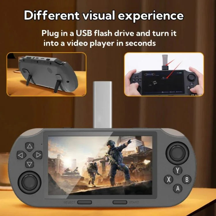 Máy Chơi Game Cầm Tay Màn Hình IPS 4.5 inch 64G Tích Hợp 20000 Trò Chơi, SF3000, SF3000 Kèm 2 Tay Cầm