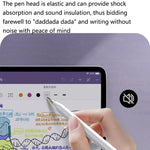 Đầu bút thay thế mềm đàn hồi yên tĩnh cho Apple Pencil 2 / 1, 4B trắng, 4B trong suốt, 2B trắng, 2B trong suốt, HB trắng, HB trong suốt