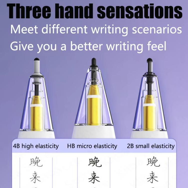 Đầu bút thay thế mềm đàn hồi yên tĩnh cho Apple Pencil 2 / 1, 4B trắng, 4B trong suốt, 2B trắng, 2B trong suốt, HB trắng, HB trong suốt