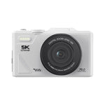 Máy ảnh kỹ thuật số W1 5K HD 75MP Zoom kỹ thuật số 18X WiFi Ghi hình video với màn hình lật, W1 trắng, W1 đen