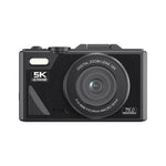 Máy ảnh kỹ thuật số W1 5K HD 75MP Zoom kỹ thuật số 18X WiFi Ghi hình video với màn hình lật, W1 trắng, W1 đen