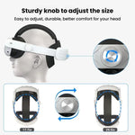 Dây đeo đầu điều chỉnh không gây áp lực mặt cho Meta Quest 3 / 3S, phụ kiện dây đeo VR