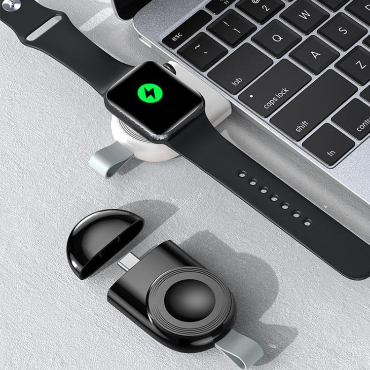 Sạc không dây thông minh Type-C từ tính di động cho Apple Watch 1/2/3/4/5/6/7/8/9/10/SE