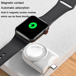 Sạc không dây thông minh Type-C từ tính di động cho Apple Watch 1/2/3/4/5/6/7/8/9/10/SE