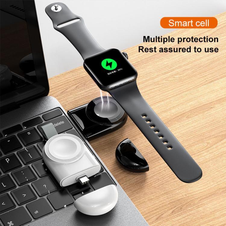 Sạc không dây thông minh Type-C từ tính di động cho Apple Watch 1/2/3/4/5/6/7/8/9/10/SE