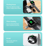 Sạc không dây thông minh Type-C từ tính di động cho Apple Watch 1/2/3/4/5/6/7/8/9/10/SE
