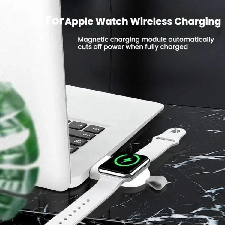 Sạc không dây từ tính USB di động cho Apple Watch 1/2/3/4/5/6/7/8/9/10/SE