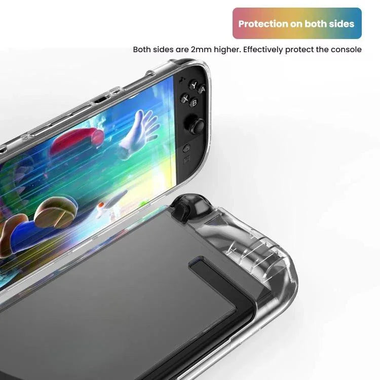 Vỏ TPU trong suốt nguyên khối chống trượt bảo vệ toàn thân cho Nintendo Switch 2, Vỏ TPU nguyên khối