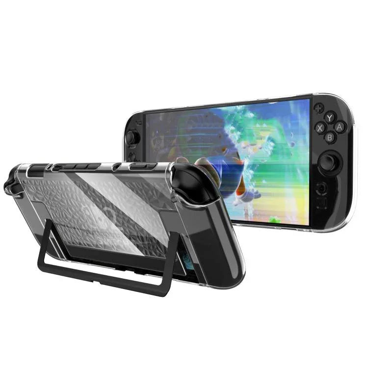 Ốp lưng trong suốt tách rời TPU+PC chống sốc cho Nintendo Switch 2, Ốp lưng tách rời TPU+PC kiểu kim cương