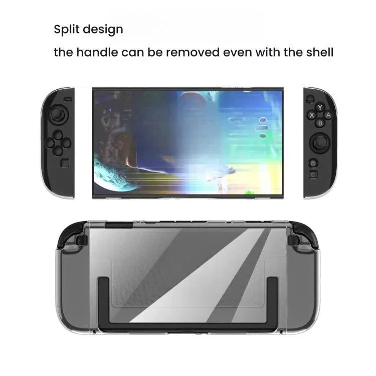 Ốp lưng trong suốt tách rời TPU+PC chống sốc cho Nintendo Switch 2, Ốp lưng tách rời TPU+PC kiểu kim cương