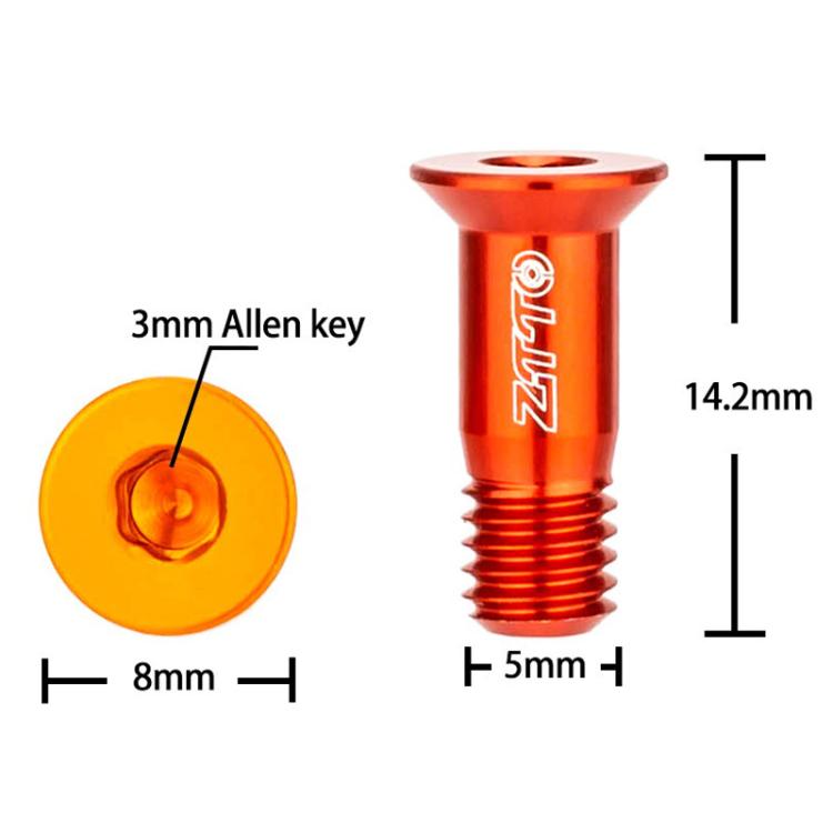 Bộ 2 ốc vít bánh răng chuyển số sau xe đạp ZTTO M5, bánh dẫn chuyển số xe đạp đường trường và địa hình đã cải tiến